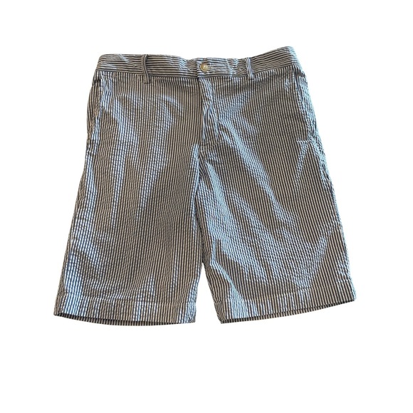 Polo Ralph Lauren Other - Polo Ralph Lauren Boys Blue White Seersucker Striped Shorts Size 16 Pony Logo